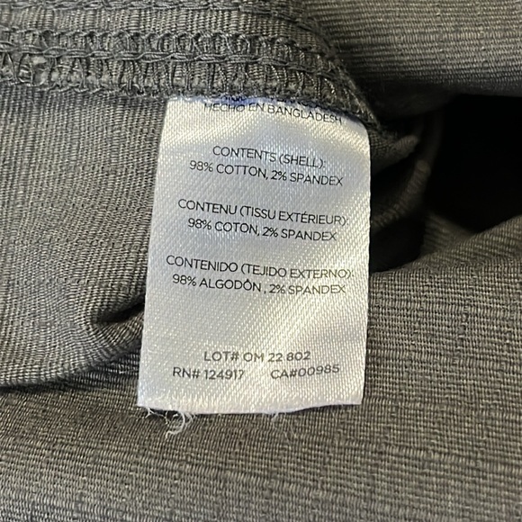 Onia All Terrain Cotton Stretch Ripstop Overshirt in Charcoal Size XL - Picture 11 of 11